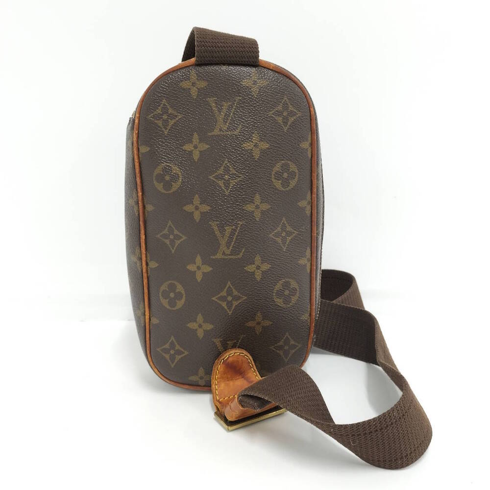 Louis Vuitton Gange Pochette Monogram Bag Body Brown